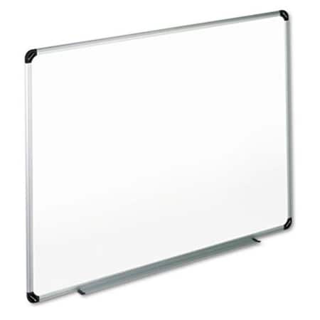Coolcrafts Dry Erase Board; Melamine; 48 x 36; White; Black-Gray Aluminum-Plastic Frame CO884872